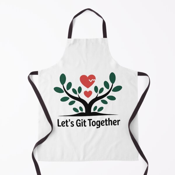Item preview, Let’s Git Together – Romantic Git Tree Code Pun designed and sold by einfachdesign.