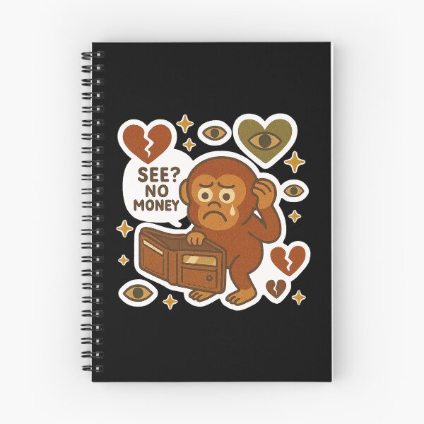 Item preview, Funny Broke Monkey Sticker Cute Crying Animal designed and sold by saudadeclub.