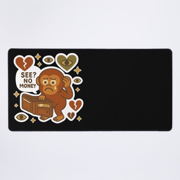 Item preview, Funny Broke Monkey Sticker Cute Crying Animal designed and sold by saudadeclub.