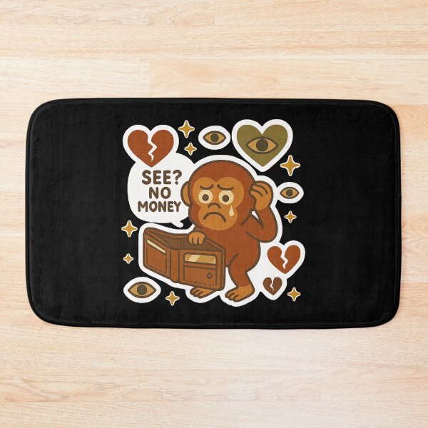 Item preview, Funny Broke Monkey Sticker Cute Crying Animal designed and sold by saudadeclub.