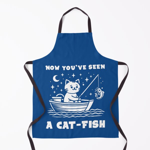 Item preview, Now You’ve Seen a Cat-Fish - Funny Minimalist Pun designed and sold by Office Geek Shop.
