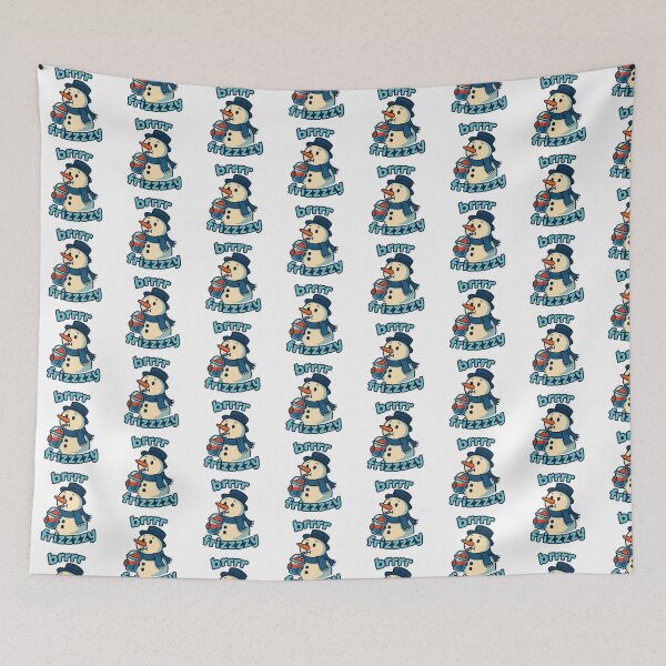 Item preview, Brrrr Frizzzy Snowman designed and sold by Funny_Store.