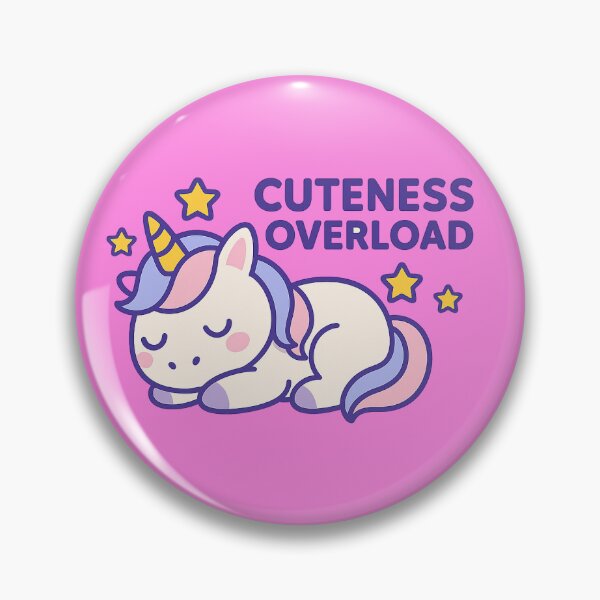 Artikelvorschau, ? Süßes Einhorn „Cuteness Overload“ – Niedliches Kawaii Unicorn Design entworfen und verkauft von KeepItSimple089.