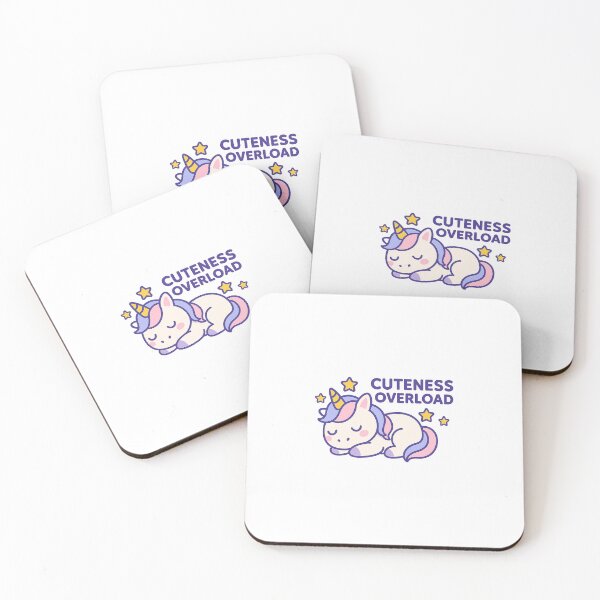 Artikelvorschau, ? Süßes Einhorn „Cuteness Overload“ – Niedliches Kawaii Unicorn Design entworfen und verkauft von KeepItSimple089.
