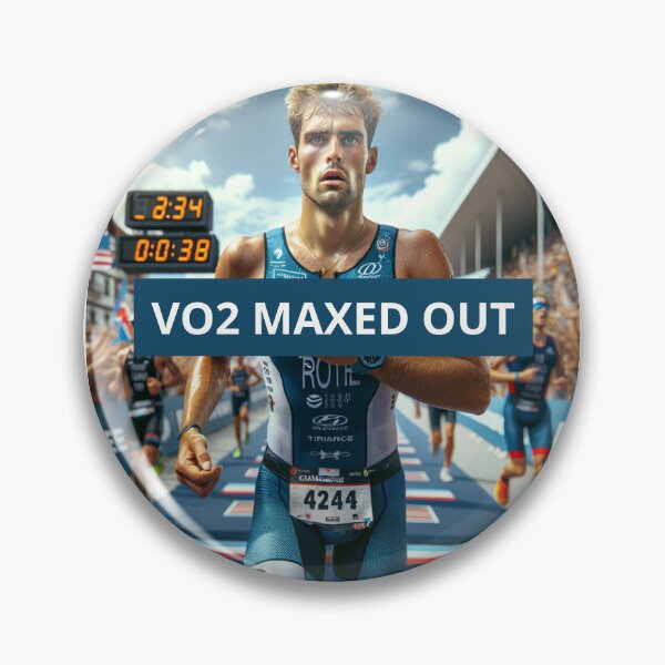 Item preview, VO2 Maxed Out | Elite Triathlon Motivation Sticker designed and sold by Triathlongram.