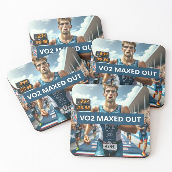 Item preview, VO2 Maxed Out | Elite Triathlon Motivation Sticker designed and sold by Triathlongram.
