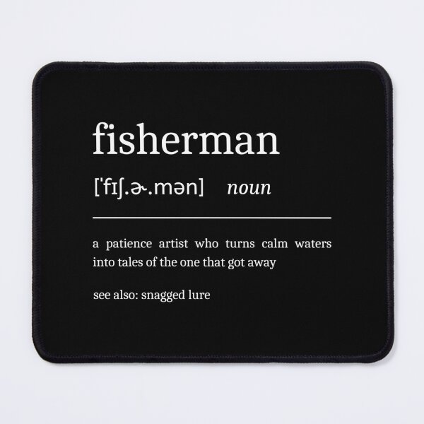 Item preview, Fisherman Definition Sarcastic Fishing Dictionary designed and sold by StrideSuccess.