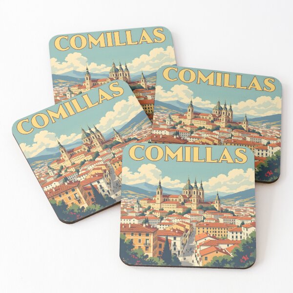 Item preview, Comillas: Vintage-Style Painterly Travel Poster designed and sold by LSVart.
