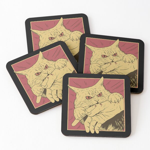Item preview, Vintage Cat Bite, Japanese Horror Anime, Horror Cat, Cats Crazy designed and sold by toongstudio.
