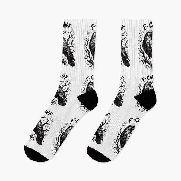 Item preview, F'Caw! Funny Raven Pun - Gothic Crow Humor for Bird Lovers & Meme Fans designed and sold by HalloweenGift.