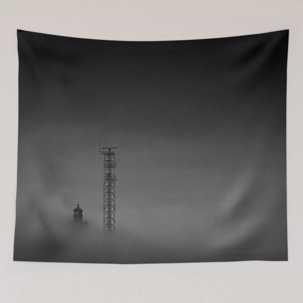 Item preview, Lighthouse Fog B&W designed and sold by NunoPires.