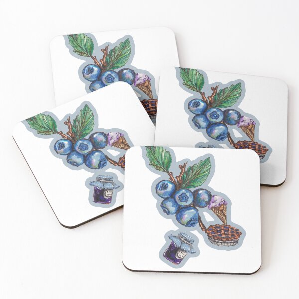 Item preview, Blueberry Watercolor Bundle designed and sold by Erinmaclind.