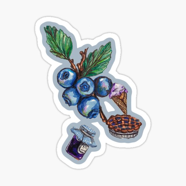 Item preview, Blaubeer-Aquarell-Paket designed and sold by Erinmaclind.