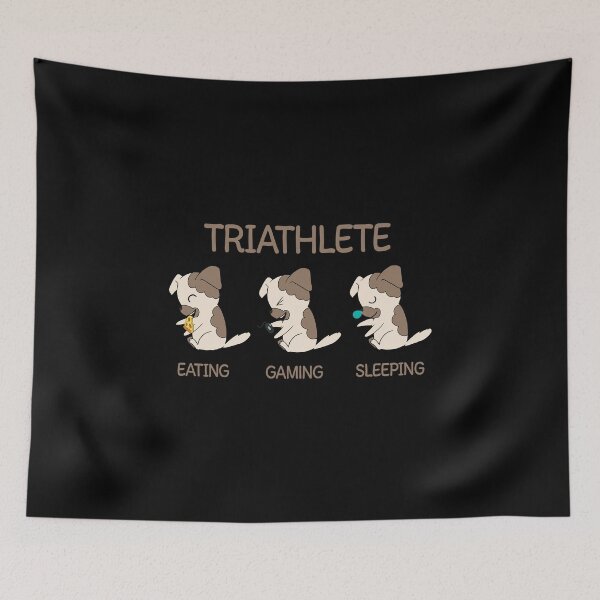 Item preview, Triathlete - Eating Gaming Sleeping - Dog designed and sold by anziehend.