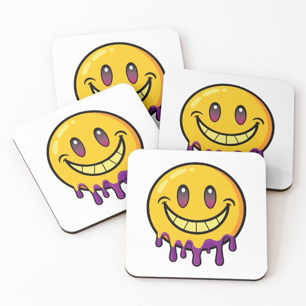 Item preview, Melted Dripping Smiley Face – Trippy & Retro Aesthetic Design designed and sold by PnrArtDesign.