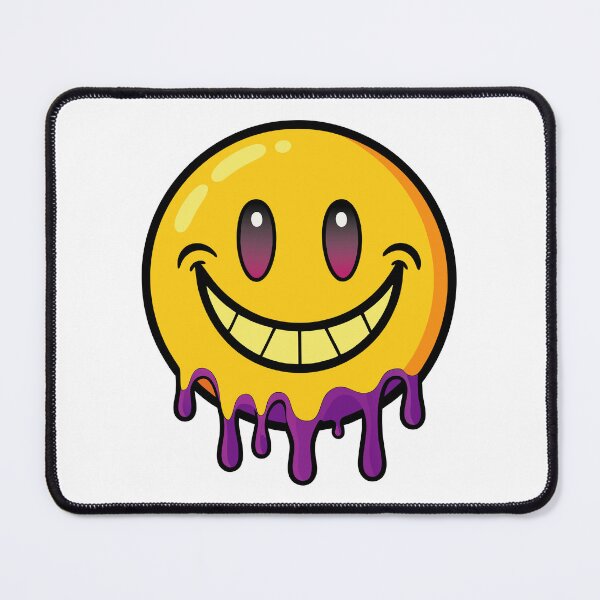 Item preview, Melted Dripping Smiley Face – Trippy & Retro Aesthetic Design designed and sold by PnrArtDesign.