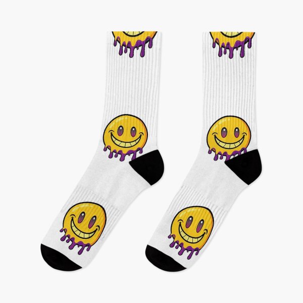 Item preview, Melted Dripping Smiley Face – Trippy & Retro Aesthetic Design designed and sold by PnrArtDesign.