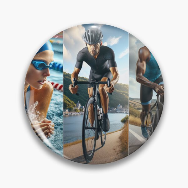 Item preview, "Swim. Bike. Run. Repeat." – Triathlon Life Sticker designed and sold by Triathlongram.