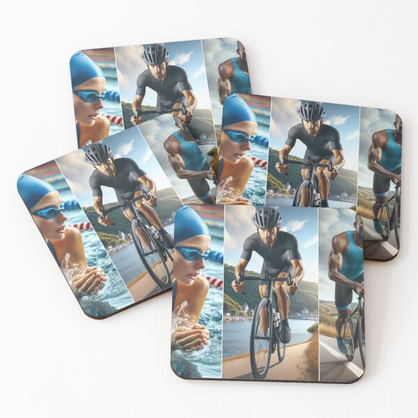 Item preview, "Swim. Bike. Run. Repeat." – Triathlon Life Sticker designed and sold by Triathlongram.