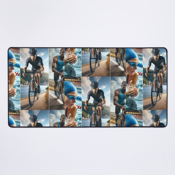 Item preview, "Swim. Bike. Run. Repeat." – Triathlon Life Sticker designed and sold by Triathlongram.