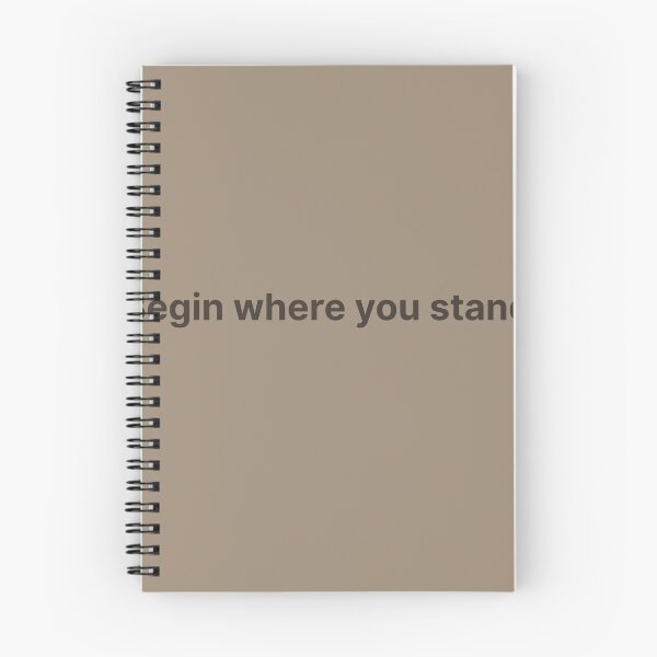 Item preview, Begin where you stand – minimalist healing quote for quiet motivation designed and sold by KWkindwaves.