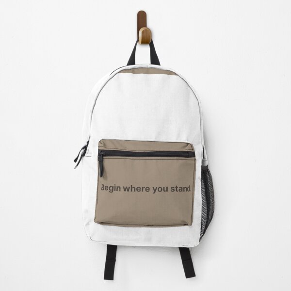 Item preview, Begin where you stand – minimalist healing quote for quiet motivation designed and sold by KWkindwaves.