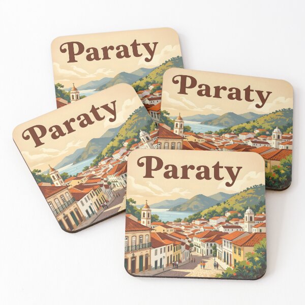 Item preview, Paraty: Vintage-Style Painterly Travel Poster designed and sold by LSVart.