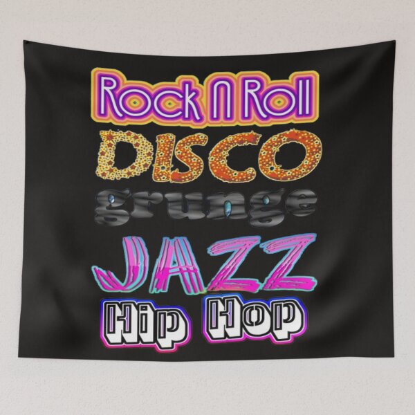 Item preview, Musical Genres In Typography designed and sold by SmashingDeals.