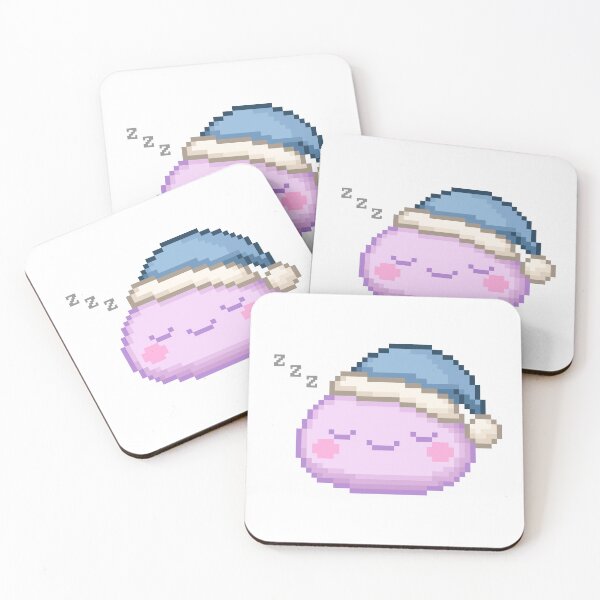 Item preview, Sleepy Pixel Mochi - Cotton Candy designed and sold by retro_pixel.