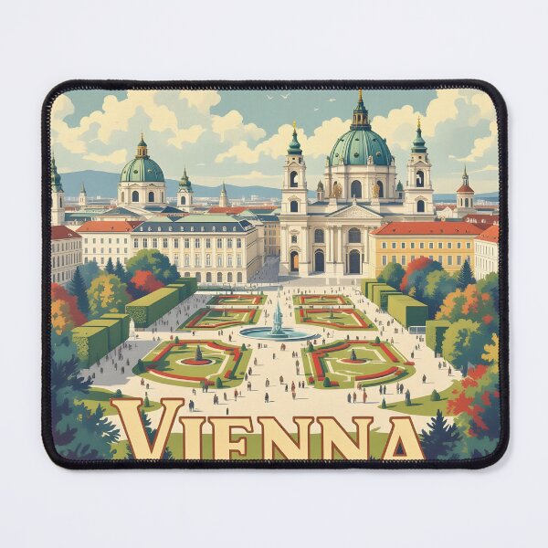 Item preview, Vienna: Vintage-Style Painterly Travel Poster designed and sold by LSVart.