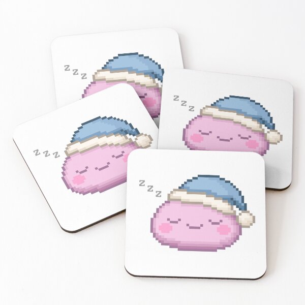 Item preview, Sleepy Pixel Mochi - Frosted Cupcake designed and sold by retro_pixel.