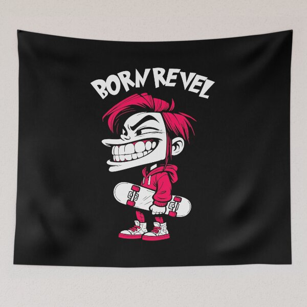 Item preview, Gaming Born Revel – Digital Skate Hero designed and sold by AtuqStudio.