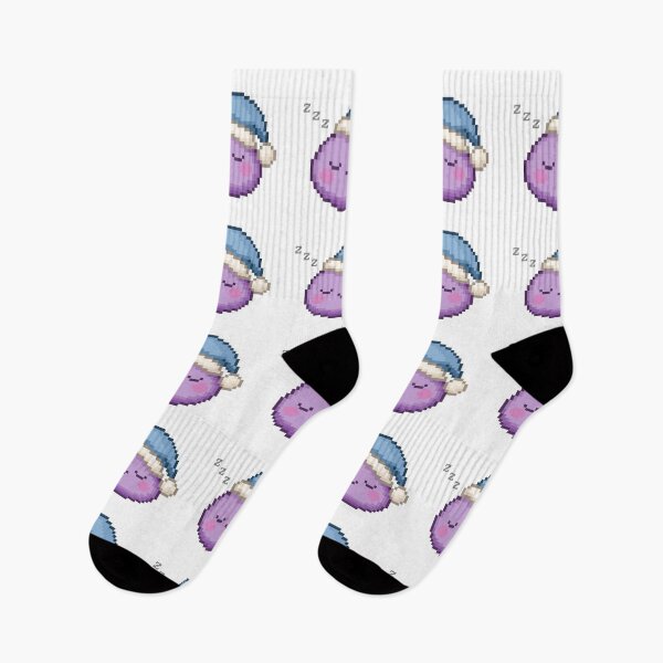 Item preview, Sleepy Pixel Mochi - Grape Jelly designed and sold by retro_pixel.