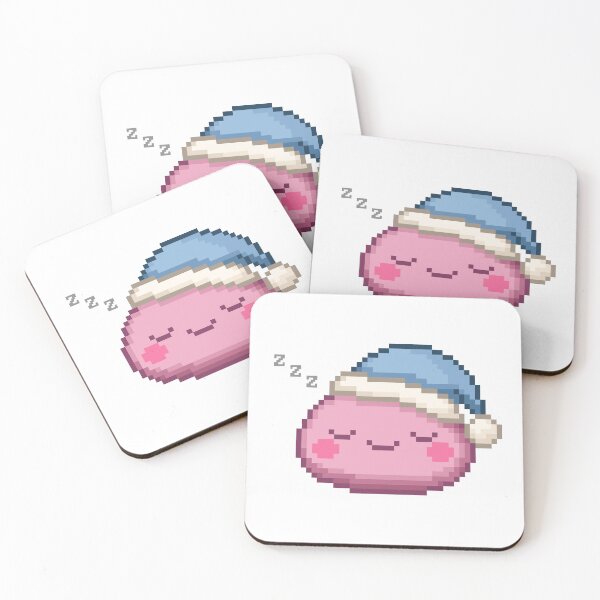 Item preview, Sleepy Pixel Mochi - Hibiscus Dream designed and sold by retro_pixel.