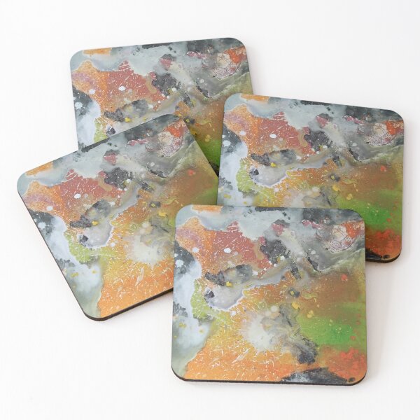 Item preview, Abstrait orange vert noir 2 designed and sold by ThereseLyssia.