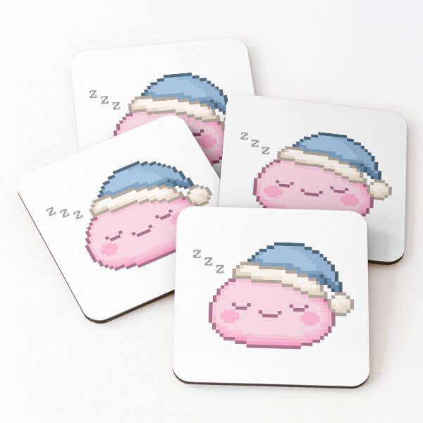 Item preview, Sleepy Pixel Mochi - Sakura Bloom designed and sold by retro_pixel.