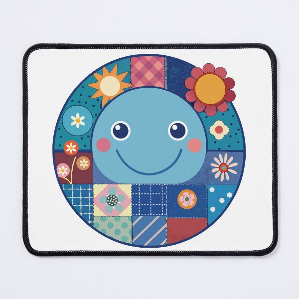Item preview, Patchwork Smiley Face – Scrapbook Aesthetic with Retro Textures designed and sold by PnrArtDesign.