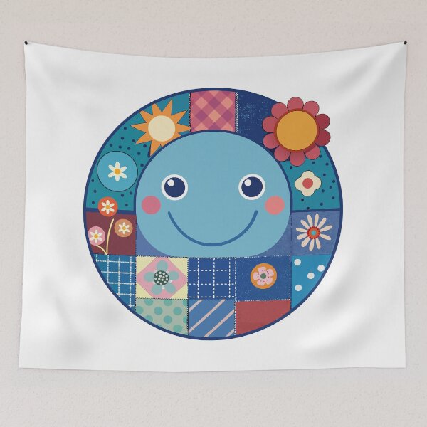 Item preview, Patchwork Smiley Face – Scrapbook Aesthetic with Retro Textures designed and sold by PnrArtDesign.