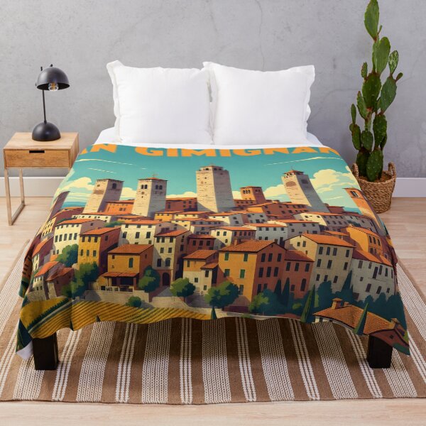 Item preview, San Gimignano: Vintage-Style Painterly Travel Poster designed and sold by LSVart.