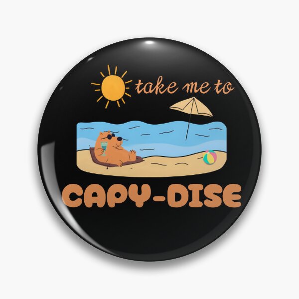 Item preview, Take Me to CAPY-DISE – Funny Summer Capybara Beach T-Shirt designed and sold by MaybeeShirts.