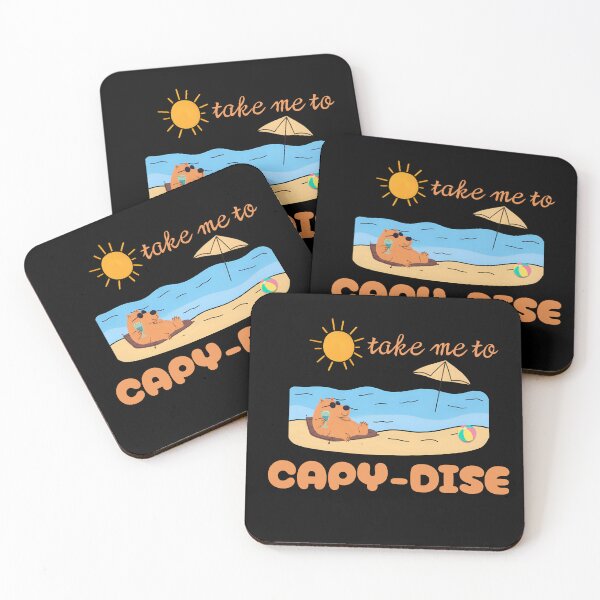 Item preview, Take Me to CAPY-DISE – Funny Summer Capybara Beach T-Shirt designed and sold by MaybeeShirts.