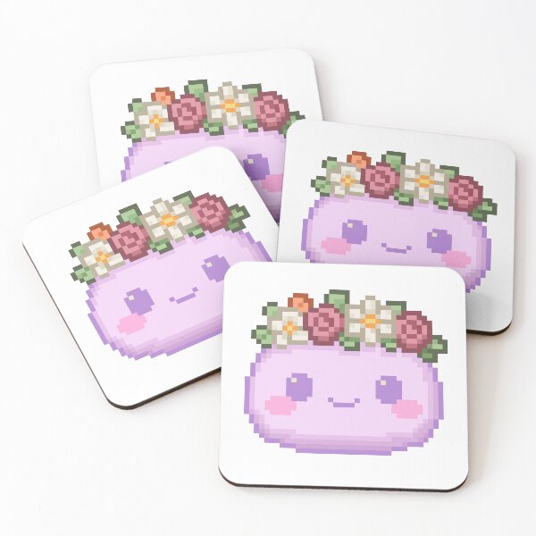 Item preview, Flower Crown Pixel Mochi - Cotton Candy designed and sold by retro_pixel.
