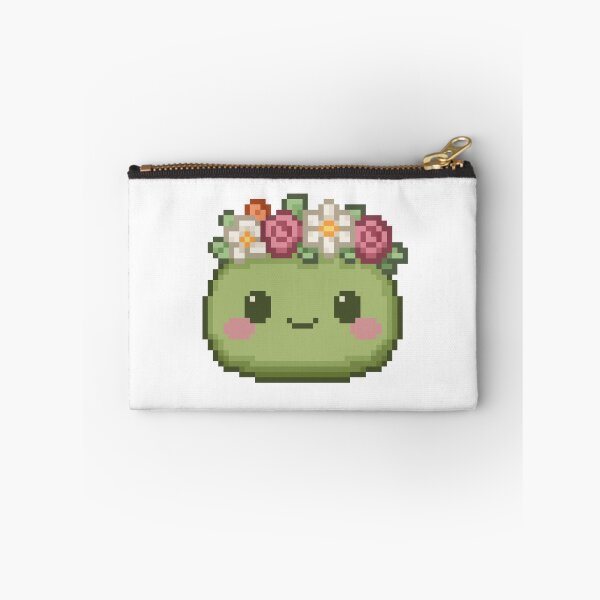 Item preview, Flower Crown Pixel Mochi - Forest Moss designed and sold by retro_pixel.