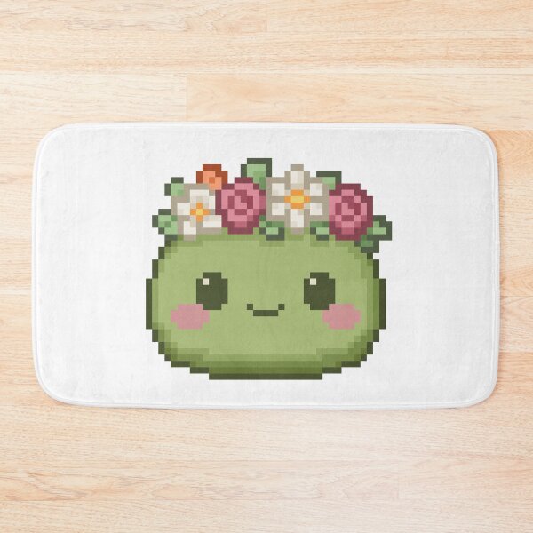 Item preview, Flower Crown Pixel Mochi - Forest Moss designed and sold by retro_pixel.