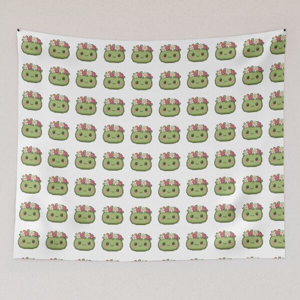 Item preview, Flower Crown Pixel Mochi - Forest Moss designed and sold by retro_pixel.