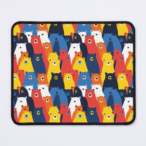 Item preview, Multi-Colored Bear Crowd Joyful Energy designed and sold by MidArtForge.