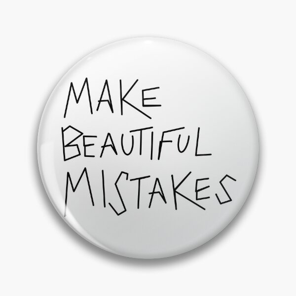 Item preview, Make beautiful mistakes - geometric hand-drawn design, embrace imperfection, human creativity designed and sold by StudyPuff.