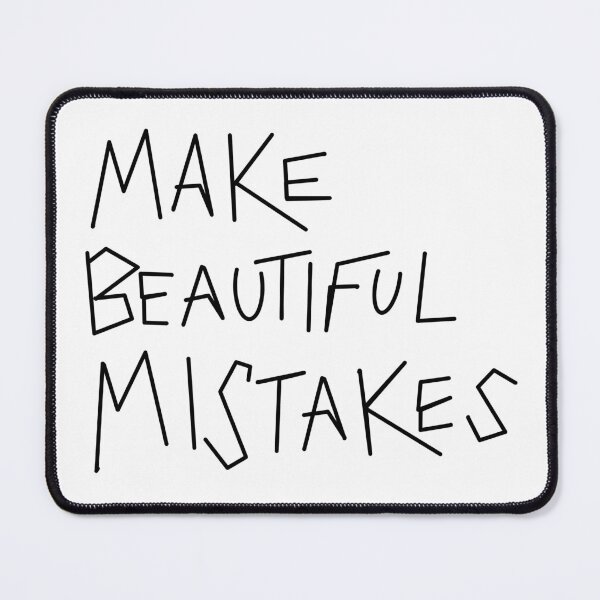 Item preview, Make beautiful mistakes - geometric hand-drawn design, embrace imperfection, human creativity designed and sold by StudyPuff.