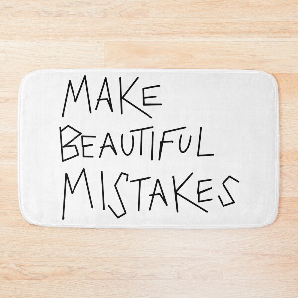 Item preview, Make beautiful mistakes - geometric hand-drawn design, embrace imperfection, human creativity designed and sold by StudyPuff.