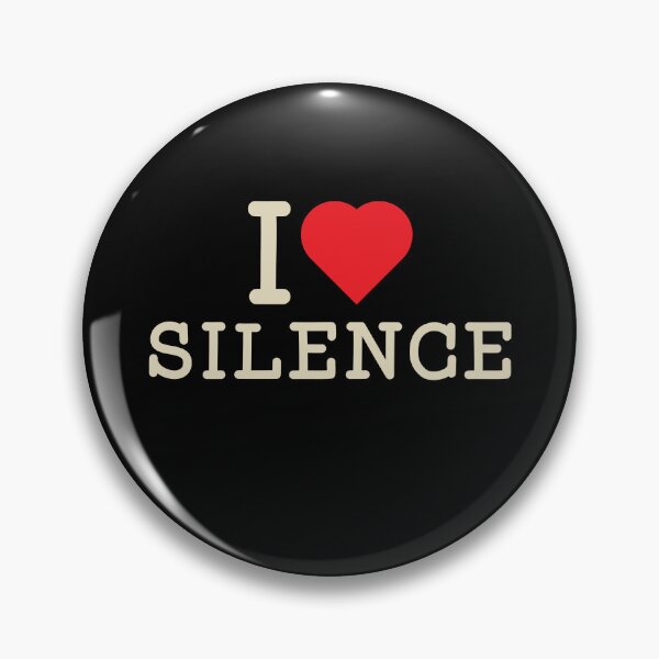 Item preview, I Love Silence Minimal Introvert Statement Tee designed and sold by BootlegLetters.